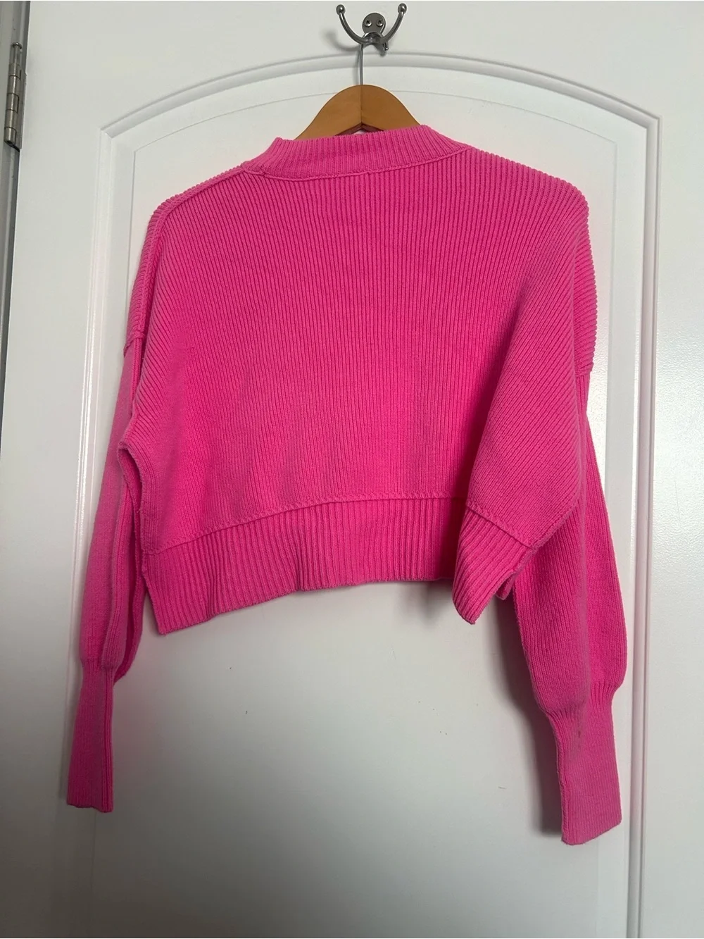 Free People Easy Street Tunic Sweater Ribbed Oversize Pink size XS chic boho